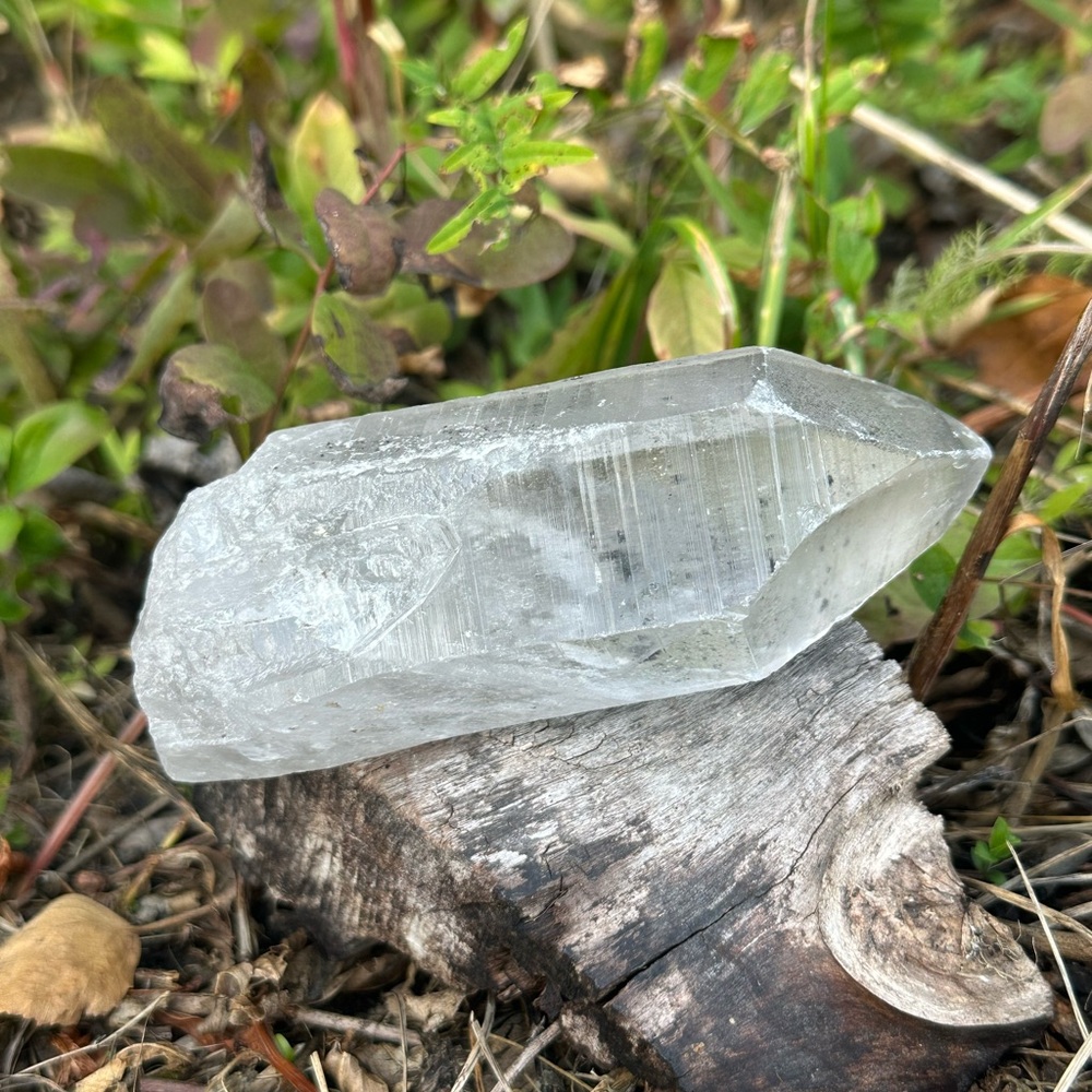 Clear Quartz Crystal Point with Phantom Inside